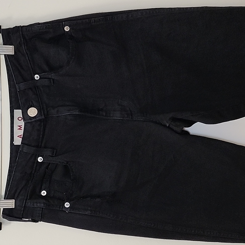 Amo Denim Bella Jean Black Oak High-waisted Size 29 - Picture 15 of 16